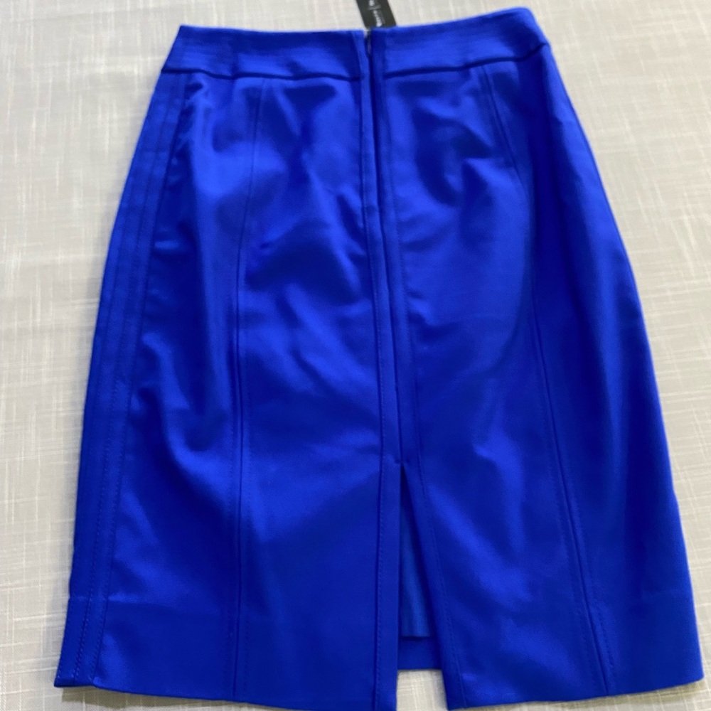 White House Black Market Blue Pencil Skirt. Women’s size 0- NWT - Picture 14 of 16